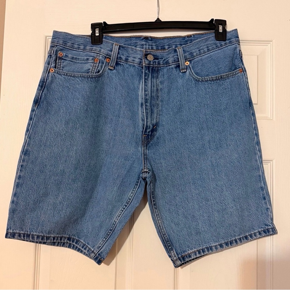Levis 405 Mens Denim Shorts Size W38xL10 Blue Standard Fit